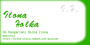 ilona holka business card